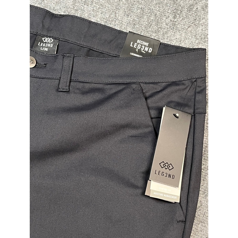 LEG3ND Mens Shorts L/36 Black Moisture Management‎ Lightweight New with Tags